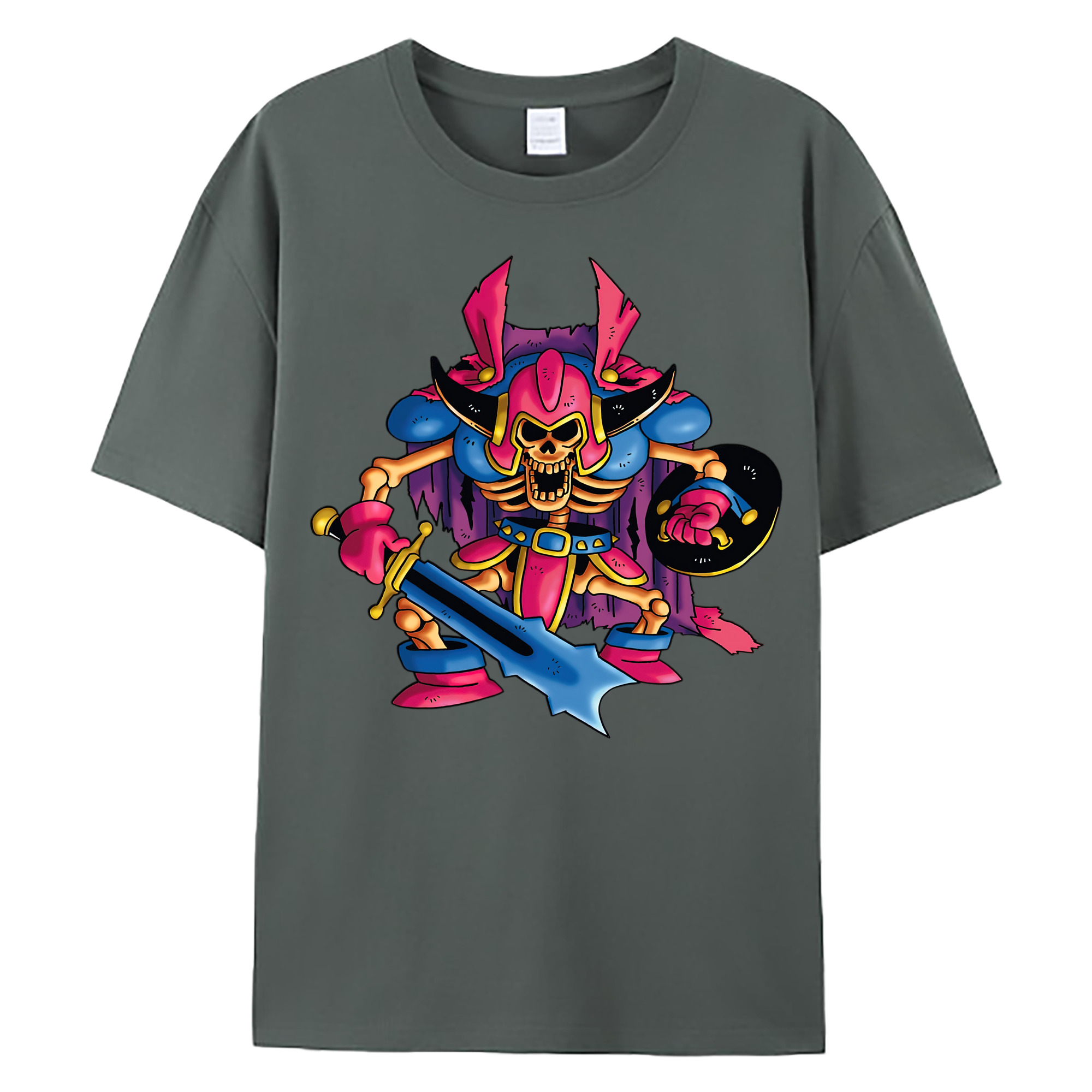 （画像用） ドラゴンクエスト Doragon Kuesuto Dragon Quest 綿100％ メンズ半袖Tシャツ｜肌触りやわらか＆通気性